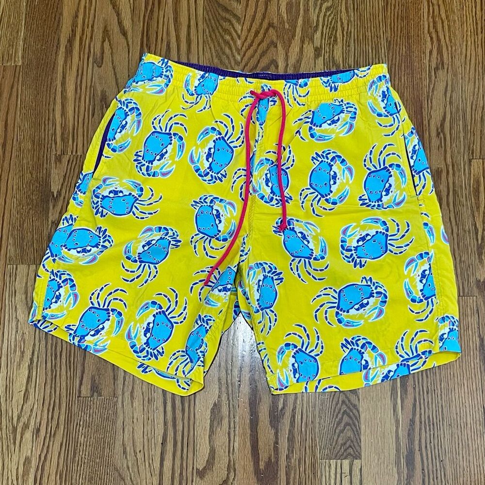 Ike Behar New York Lined Crab Swim Trunks. Size Large.